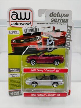 Auto World Deluxe Series 1:64 2013 Camaro ZL1 & 1997 Firebird T/A